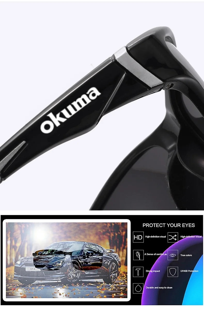 Okuma fashionable polarized glasses, UV400 anti stray light, suitable for outdoor cycling, driving, fishing, etc