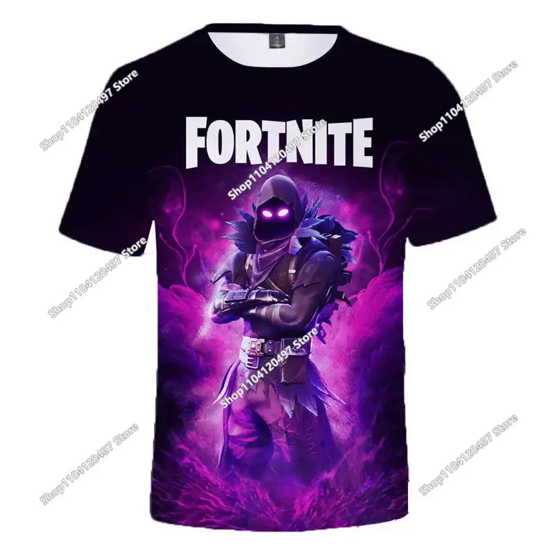 Halloween Peely 3D T-shirt Boys Girls Christmas Fortnite Tees Battle Royale Streetwear Kids Victory Game Men T Shirt Clothes