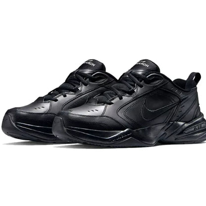 Nike Men's Air Monarch IV Black Triple Black Dad Shoes Running Sneakers 415445-001