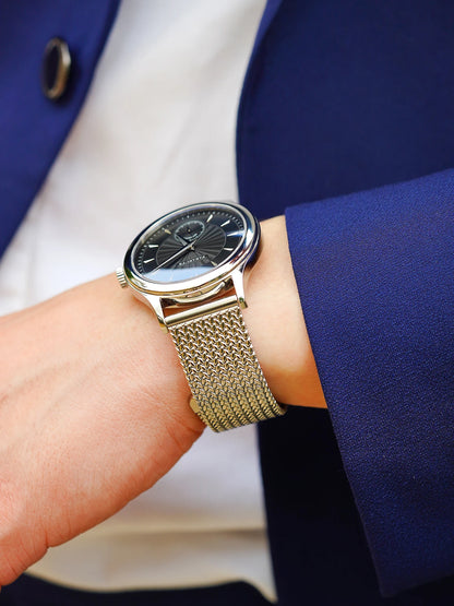 FARASUTE Retro Hangzhou Customized Movement Automatic Mechanical Watch Men Sapphire Stainless Steel Small Second Hand Wristwatch