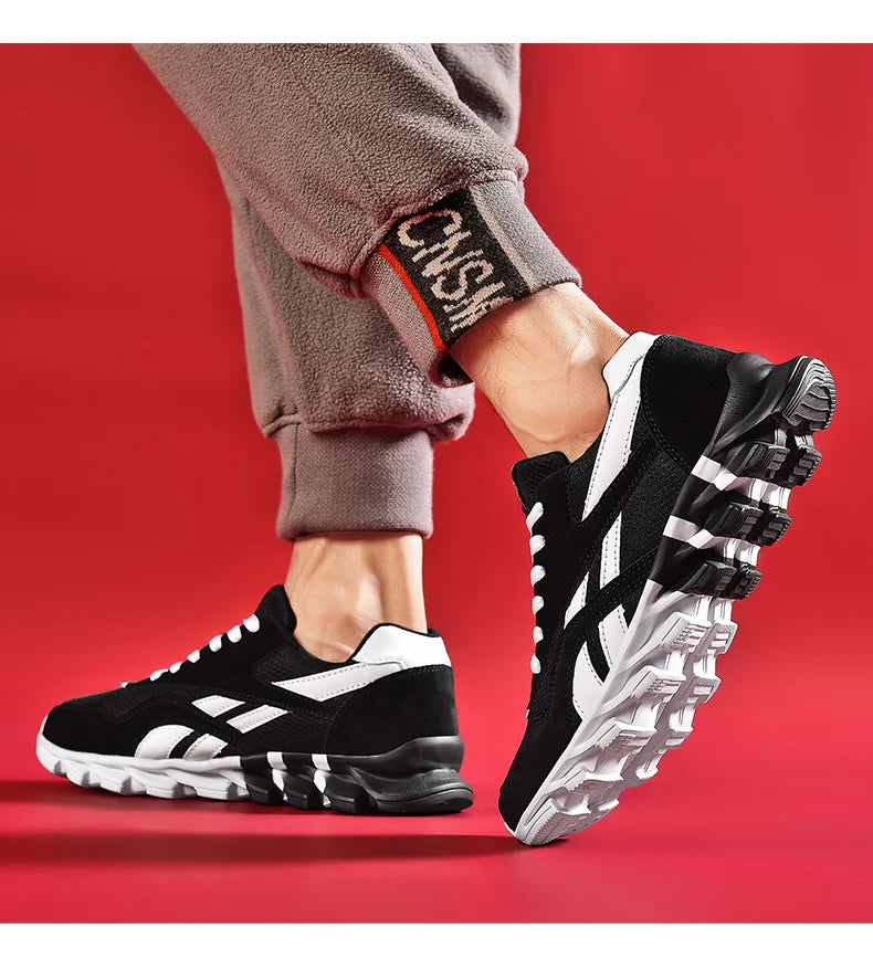 men's and women's running shoes breathable casual sneakers anti-slip vibration comfortable walking shoes 38-46