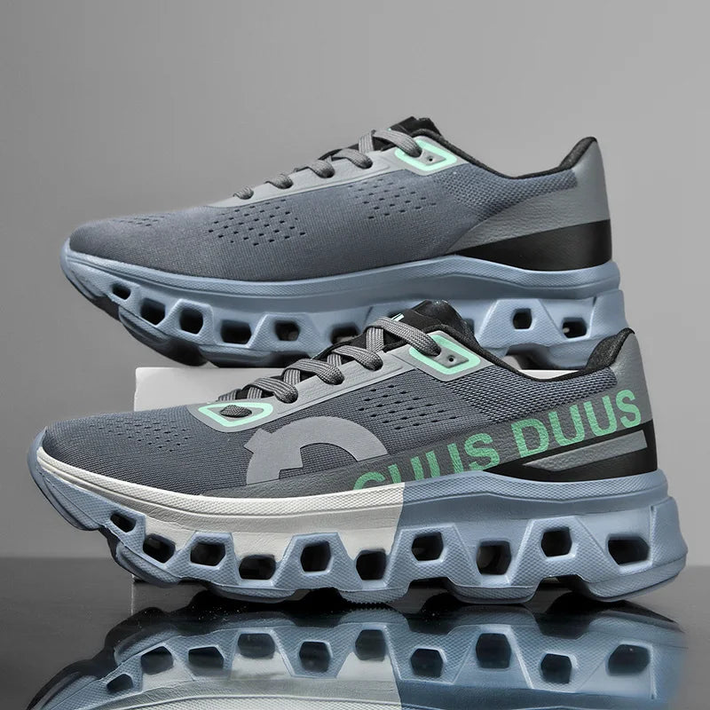 Men's Running Shoes Off-Road Cushioning Jogging Non-Slip Breathable Mesh Luxury Outdoor Couple Trainer Race Sneakers