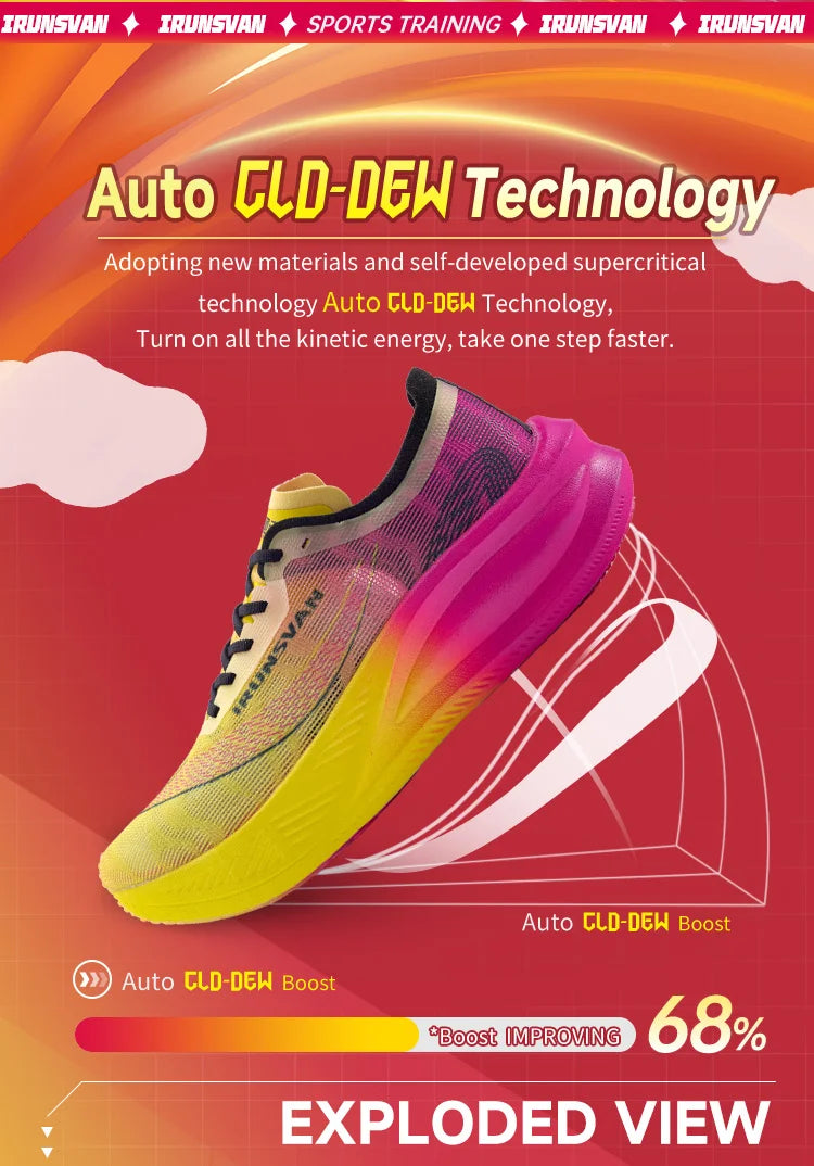 IRUNSVAN Lightweight Marathon Sneakers Men Running Shoes Breathable Sports Shoes Casual Comfortable Athletic Training Unisex