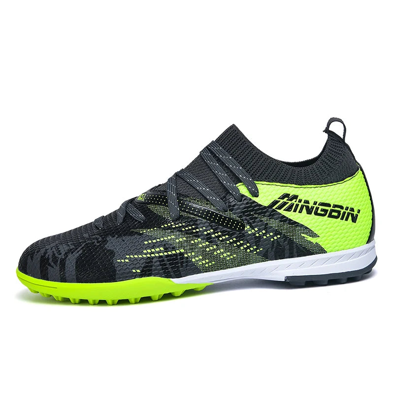 Men Turf Soccer Shoes Cleats Professional Football Boots Breathable Mesh Youth Soccer Anti Skid Male Sneakers Society Chuteira