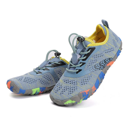 New Children's Aqua Shoes Women Colorful Walking Sports Upstream Wading Sneakers Breathable Mesh Five Fingers Swimming Water Shoes