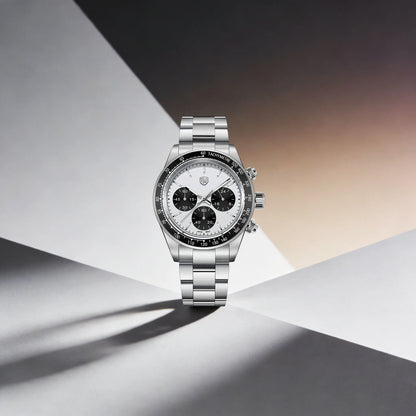 Rossitimi Casual Elegance Men Quartz Watch Light Luxury Premium Stainless Steel Sapphire Small Three-Pin Luminous Diving Watch