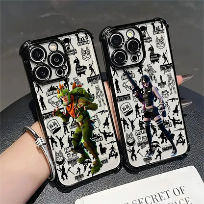 Hot Game F-Fortnites Beschichtete Handyhülle für Samsung A37 A57 A07 A36 A16 A06 A35 A55 A25 A26 A05s A15 A54 A34 A24 A14 A05 4G 5G