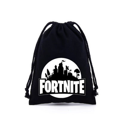 Fortnite Jungen Mädchen Kordelzugbeutel mit Cartoon- und Anime-Print, große Aufbewahrungstasche, Tragetasche, Handtasche, neues süßes Geburtstagsgeschenk