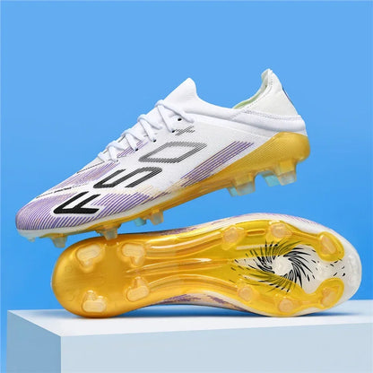 Nouvelles chaussures de football pour hommes, chaussures de match en extérieur, baskets de soccer, chaussures montantes de haute qualité, crampons antidérapants pour futsal et terrain synthétique, meilleures ventes