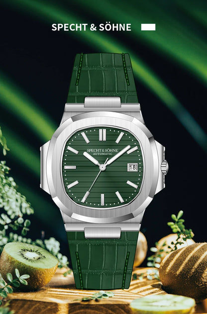 Specht&Sohne 2025 Nuevo reloj clásico de lujo para hombre, reloj automático para hombre en acero inoxidable con zafiro, 8215 reloj de pulsera mecánico
