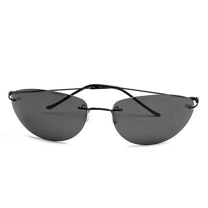 Cool The Matrix Neo Style Polarized Titanium Sunglasses Ultralight Rimless Men Driving Brand Design Sun Glasses Oculos De So