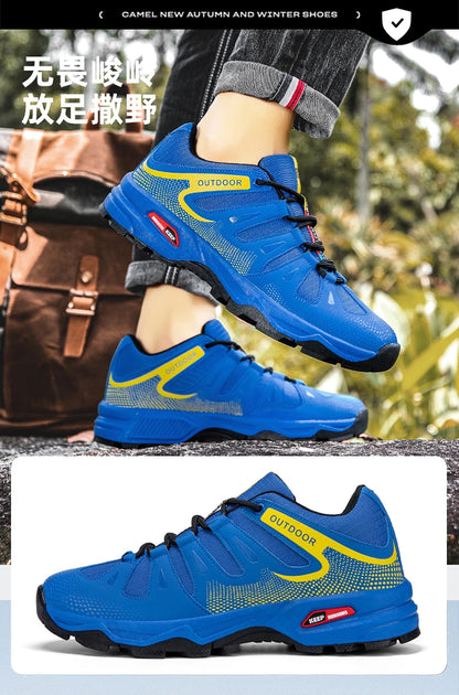 New Outdoor Men's Shoes Men's Anti-Slip Mountaineering Shoes Travel Hiking Adventure Footwear Fashionable Casual Sneakers