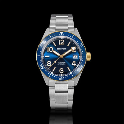 SEESTERN Diver Men Watch Automatic Mechanical Wristwatches NH35 Movement Ceramic Bezel 20Bar Waterproof Sapphire Luminou S434-2