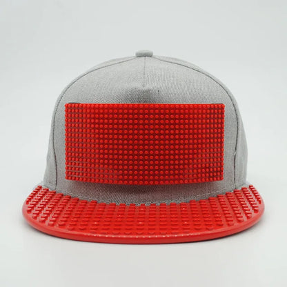 Karikatūrinės „Patchwork“ beisbolo kepurės, „DIY“ blokai, „Snapback“ kepurės, hiphopo kepurės vyrams ir moterims, nuimami „Pixels“ elementai, „Dad Hats“ kepurės, kepurės vaikams ir suaugusiems
