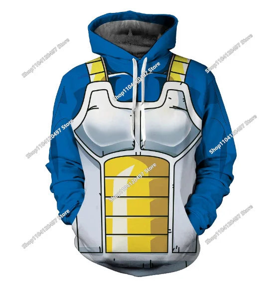 Sudadera con capucha Dragon Ball para niños y niñas, nuevo estilo de otoño e invierno, creativa, holgada y versátil
