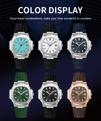 Specht&Sohne 2025 Nuevo reloj clásico de lujo para hombre, reloj automático para hombre en acero inoxidable con zafiro, 8215 reloj de pulsera mecánico