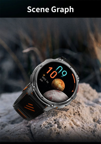New Original 1100mAh Battery Men Smart Watch Outdoor GPS 10ATM Waterproof Bluetooth Call Sport Smartwatch For Android IOS Phones