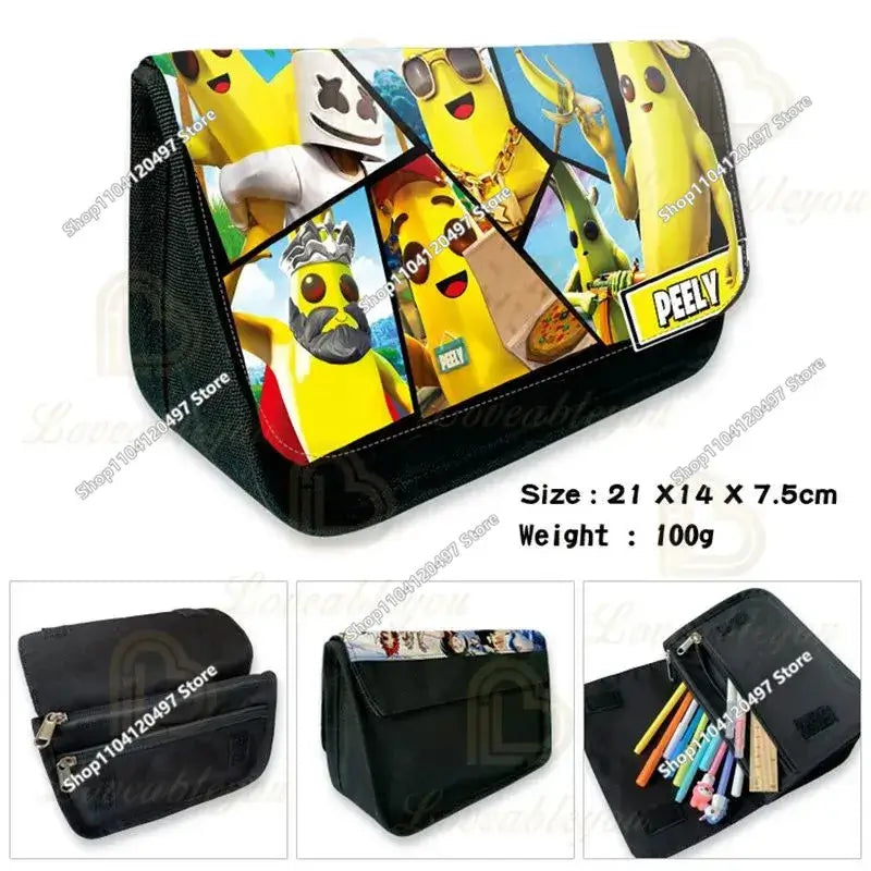 Fortnite Student Pencil Case Large Capacity Pencil Case Kids Toys Pen Bag School Supplies Stationery Pouch Boys Game Gifts