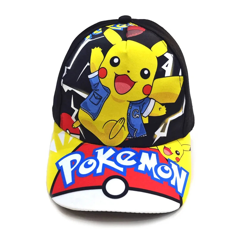 Animuotų „Pokemon“ beisbolo kepurė su Pikachu, reguliuojama „Pokemon“ cosplay, hip-hop stiliaus kepurė vaikams, mergaitėms ir berniukams, anime figūrėlės, žaislai, dovanos vaikams
