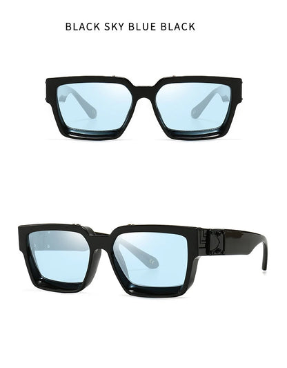 Cycling Brand Rectangle Sunglasses Men Women Luxury Shades Retro Square Sun Glasses Eyewear Trend Punk Eyeglasses For Male