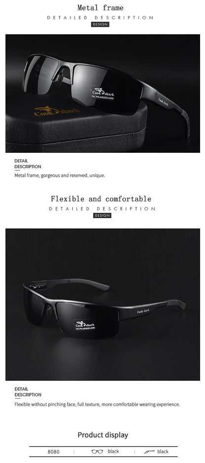 Cook sunglasses for men driving with UV-proof discoloration sunglasses polarized day and night glasses