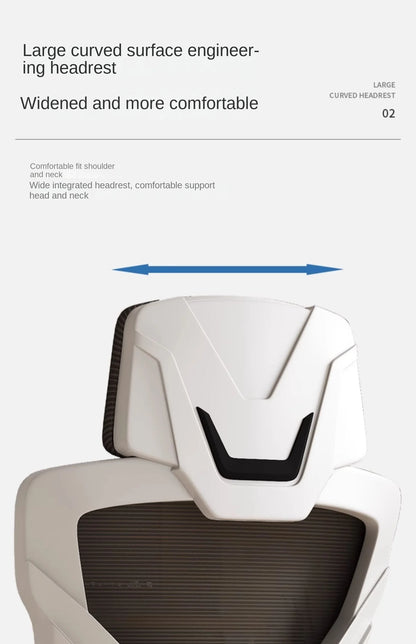 Scaun ergonomic rabatabil, scaun de birou confortabil, scaun de calculator pentru casă, cămin studențesc, scaun de gaming cu suport pentru picioare