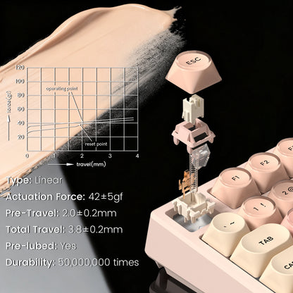 Womier S-K80 Keyboard Liquid 75% Hot Swap Keyboard with Color OLED Display Mechanical Gaming Keyboard Gasket Mount RGB for Windo