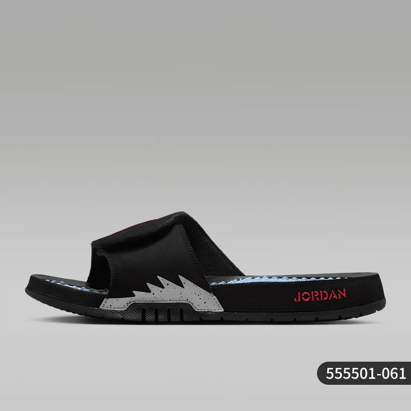 „Nike“ originalūs „JORDAN“ vyriški, kvėpuojantys, lengvi ir kasdieniai šlepetės su „Velcro“ užsegimu 555501-061
