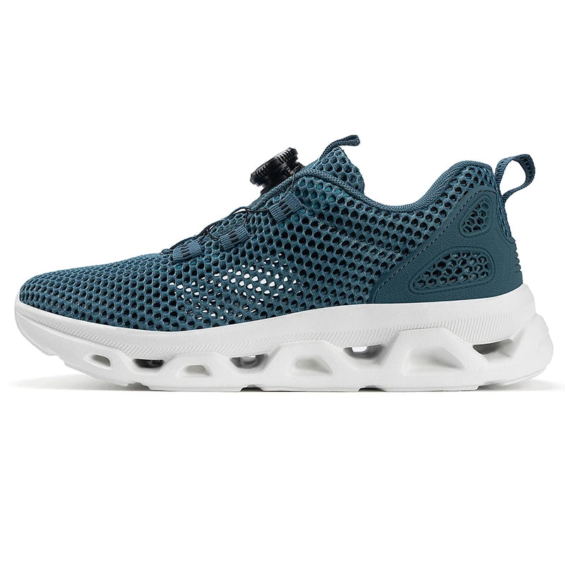 Unisex sneldrogende barefoot-waterschoenen voor watersporten in de buitenlucht, riviertrekking, wandelen langs beekjes, varen; lichtgewicht met draaibare gesp