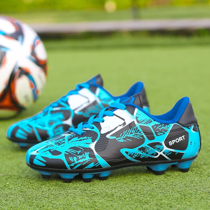 Chaussures de football pour hommes et enfants, crampons, ultra-légères, antidérapantes, pour terrain gazonné, chaussures de football professionnelles pour adultes, chaussures d'entraînement pour garçons, livraison direc