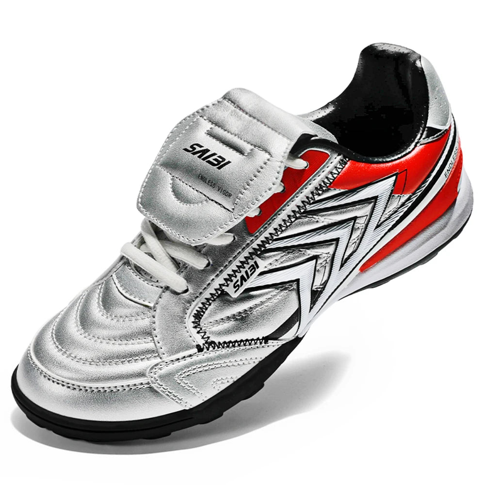 Chaussures de football TF pour terrain synthétique, semelle anti-usure, crampons de football, coupe confortable pour adultes, entraînements et matchs de football
