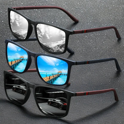 Square Polarized Sunglasses Men Women Silm Popular Sun Glasses For Driving Fishing Shades