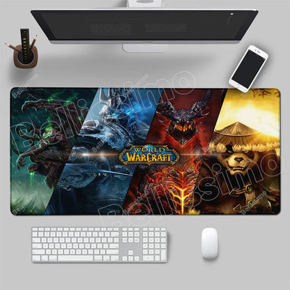 World Of Warcraft 90x40 suuri pelihiirimatto, pelipöydän alusta, Csgo-pelialusta, luonnonkumimatto, grande gamer XXL -tietokoneen hiirimatto