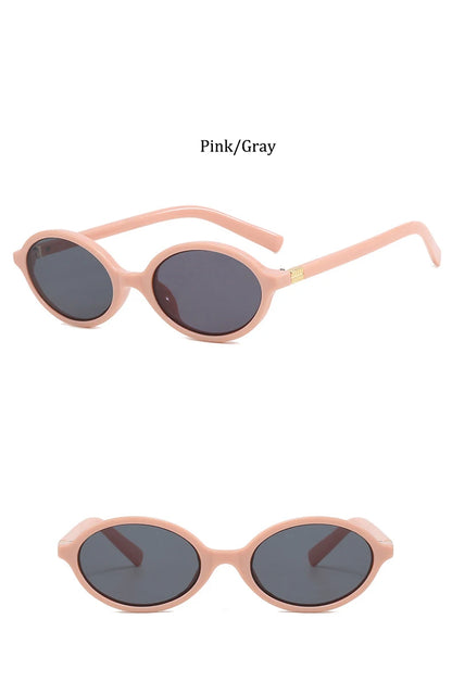 Cute Small Frame Oval Women's Sunglasses Sexy Leopard Retro Luxury Sun Glasses Ladies Fashion Shades Trends Eyewear Unique