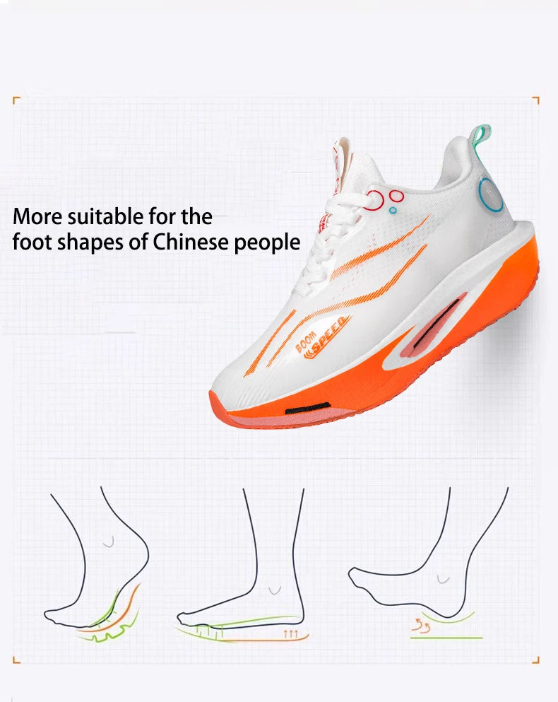 Zapatillas de running con placa de carbono para hombre y mujer, profesionales para maratón, competición y entrenamiento en carretera, transpirables y ligeras