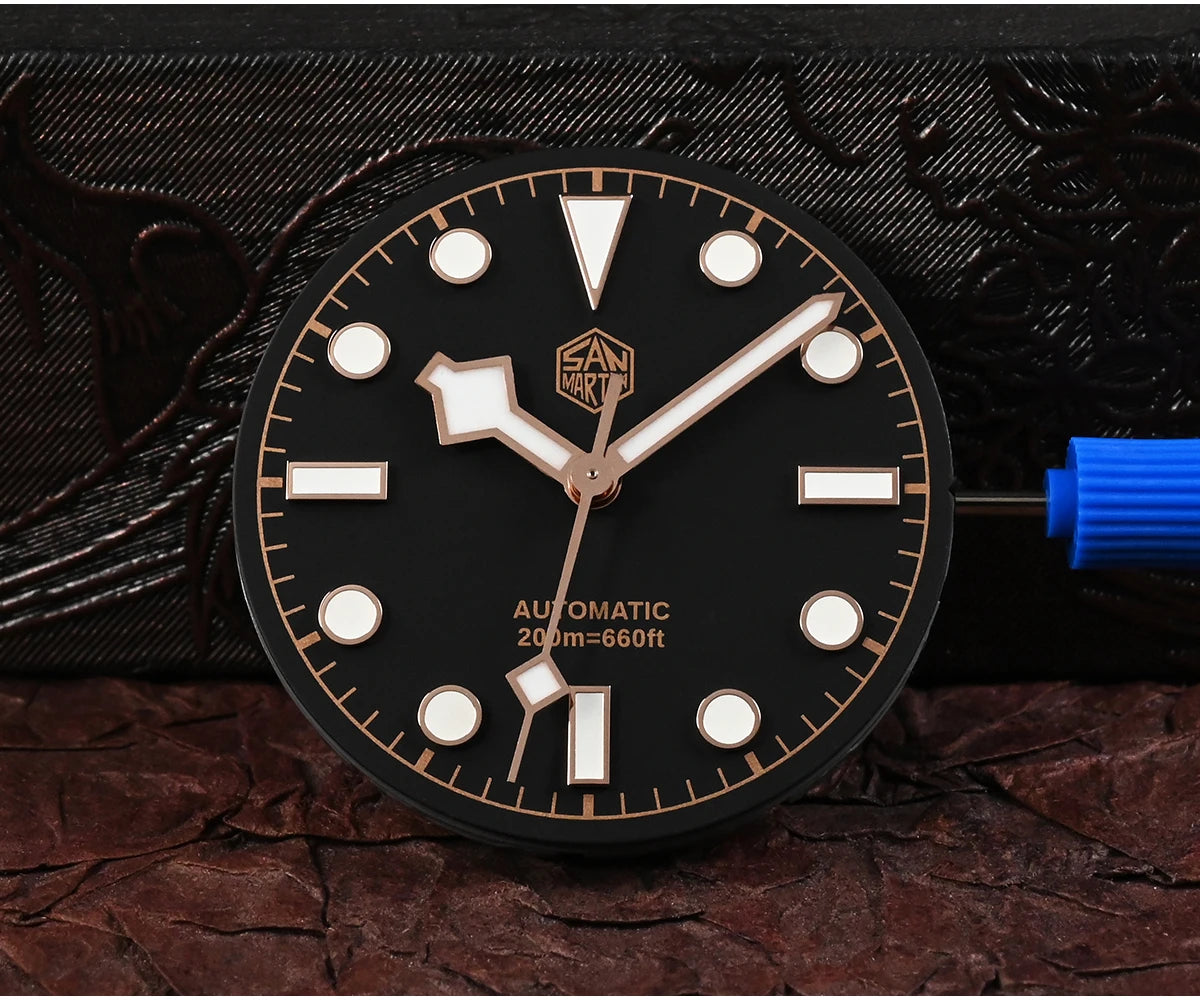 San Martin New 40mm BB Diver Watch Top Brand Classic Mens Watches NH35 Automatic Mechanical Sapphire Waterproof Reloj SN0128
