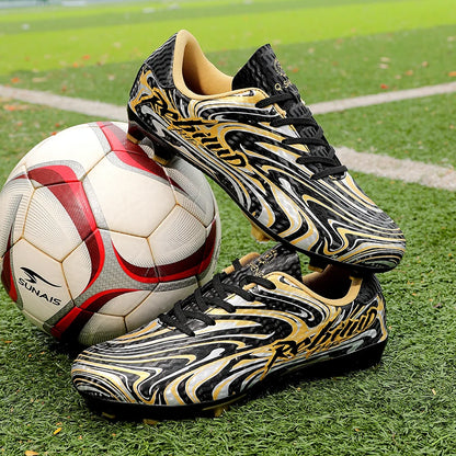 Nouvelles chaussures de football pour hommes et enfants, crampons ultralégers antidérapants pour terrain en gazon, chaussures de football professionnelles pour adultes, chaussures d'entraînement pour garçons, livraison di