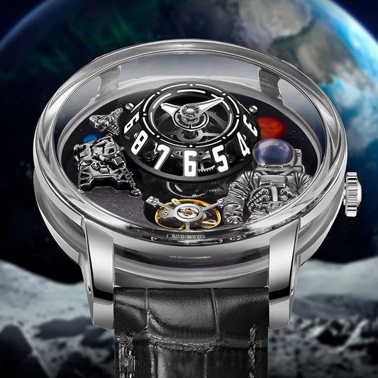 2025 PINDU Design Men Wristwatches Top Brand Luxury Robot Astronaut Space Series Watch Men Sapphire Luminous Waterproof Watches
