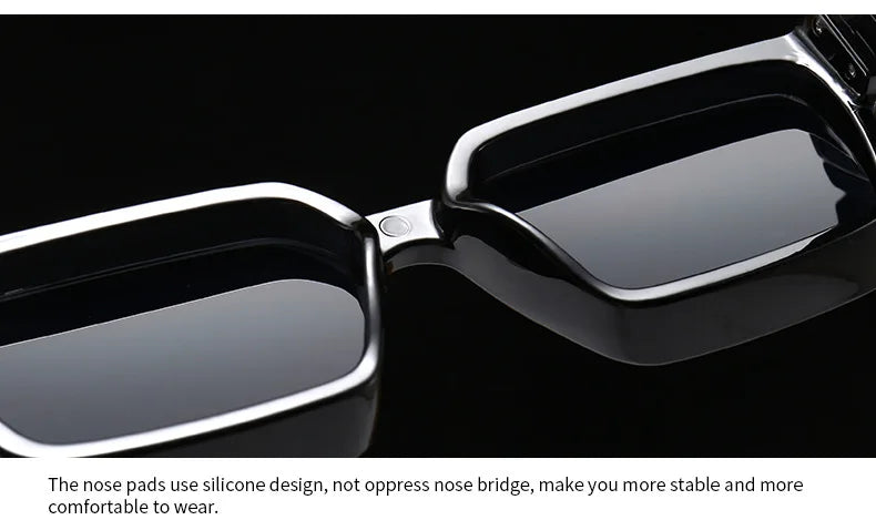 Cycling Brand Rectangle Sunglasses Men Women Luxury Shades Retro Square Sun Glasses Eyewear Trend Punk Eyeglasses For Male