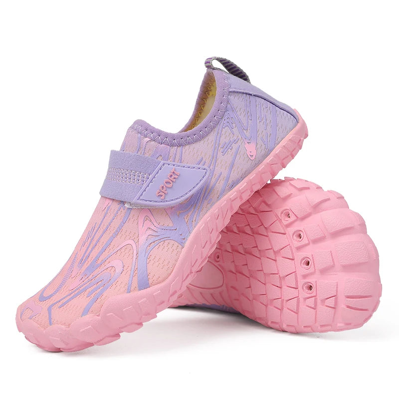 Neue schnelle Strand- und Tauchschuhe für Kinder, Jungen und Mädchen, Qianjiang Schwimmschuhe, Indoor-Fitness-Bodenschuhe, Badeschuhe 29-38#