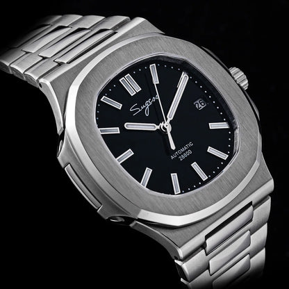 Orologio da uomo Sugess automatico meccanico da polso, movimento Miyota 9015, quadrante MOP, luminoso, impermeabile 5bar, bracciale di lusso S466