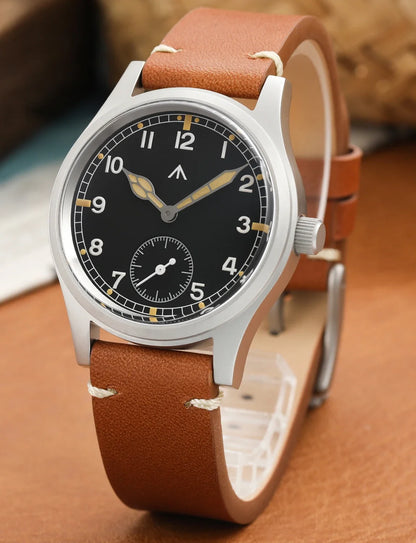 Militado D12 Quartz Watch Men VD78 Movement Domed Sapphire Crystal V2 Clear AR Coating Wristwatch 10Bar Water Resistance Watch