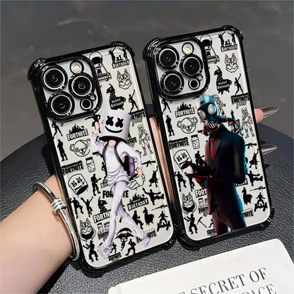 Hot Game F-Fortnites Beschichtete Handyhülle für Samsung A37 A57 A07 A36 A16 A06 A35 A55 A25 A26 A05s A15 A54 A34 A24 A14 A05 4G 5G