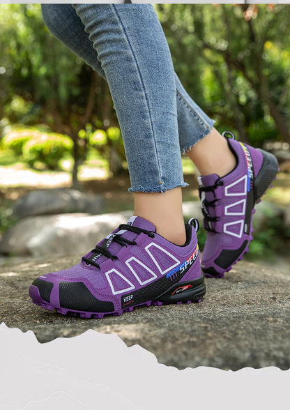 Women’s Waterproof Hiking Shoes Outdoor Sports Shoes Women’s Walking Travel Sports Shoes Bicycle Sports Shoes Running Sports Shoes