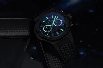 PAGANI DESIGN men’s quartz watches – Luxury sports chronograph, water-resistant, featuring luminescent hands and a sapphire crystal with anti-reflective coating