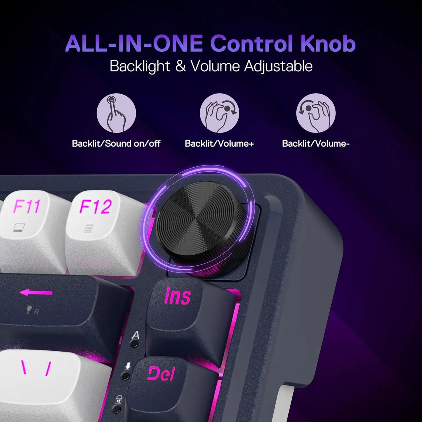Redragon K673 HE Rapid Trigger Gaming Keyboard, 81 Keys 8K Wired Mechanical Keyboard w/Next-Gen UltraMag 100% POM Silky Magnetic
