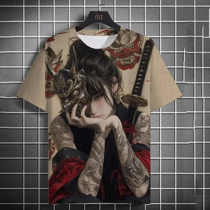 3D Printed Cool Boy Snake Butterfly T Shirt For Men Colorful Cartoon Pattern T-Shirts Summer Street Short-Sleeved Tees Loose Top