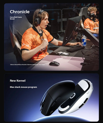 Bezdrátová herní myš ATK F1 V2 Ultra MAX Tri-mode PAW3950 Double 8k, lehká ergonomická e-sportovní myš, vlastní PC příslušenství
