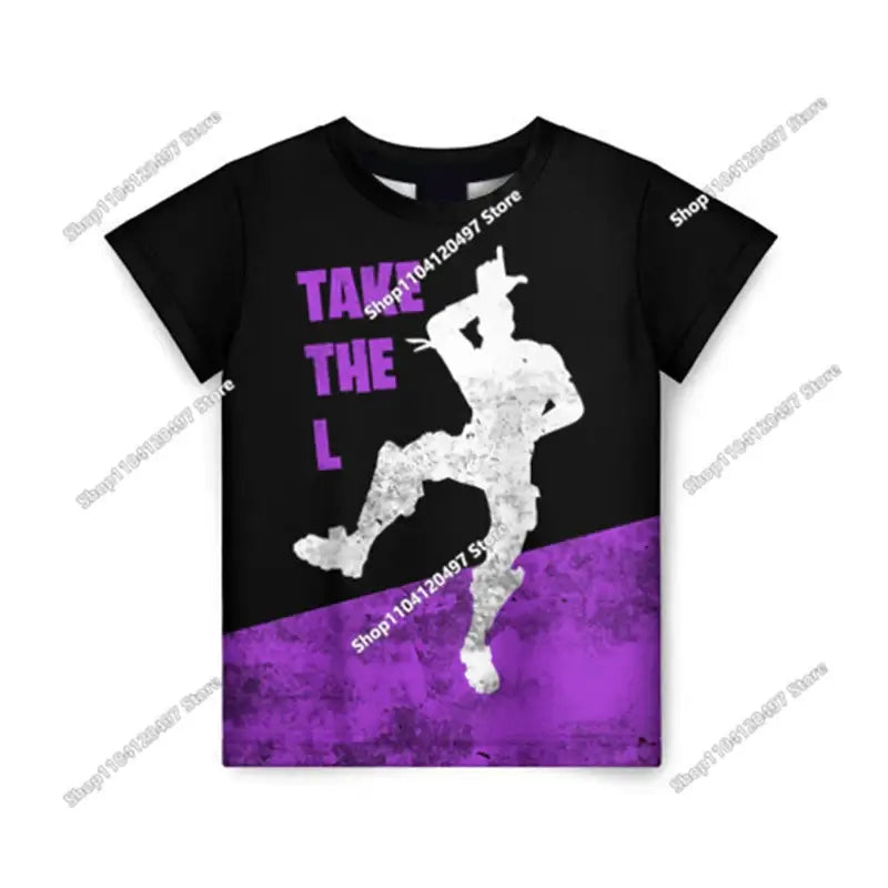 Anime Fortnite T-Shirts Girl Clothing T-Shirt Boys White Cartoon Tees Baby Summer Shirts Cute Printed Tops Costume