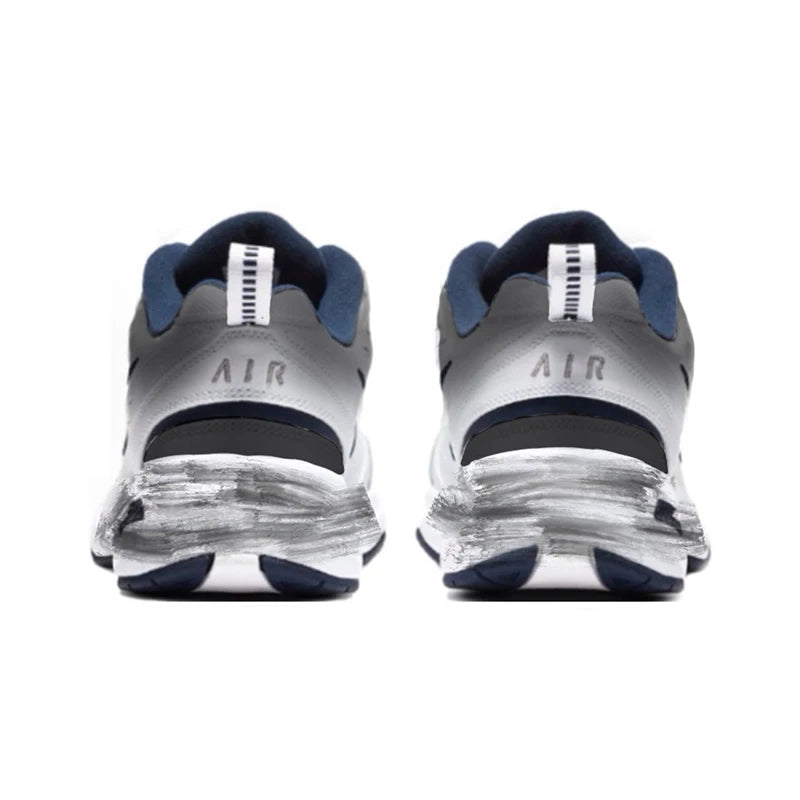 Персонализирани маратонки Nike Air Monarch 4 с деконструктивистичен дизайн с пръски мастило, противоплъзгащи, износоустойчиви, ниски, унисекс маратонки за бягане
